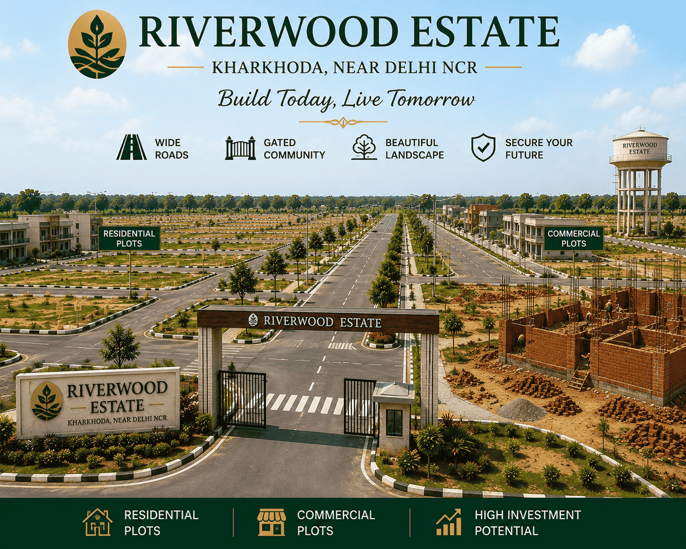 Riverwood Estate Kharkhoda Plot Maps